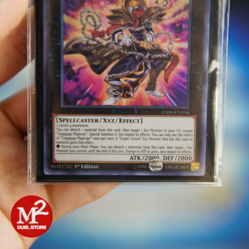 Lá bài Yugioh LED6-EN034 Gagagaga Magician - Super Rare - Đóng gói theo tiêu chuẩn M2SCCQ-Lite