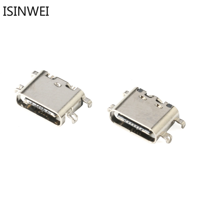 Set 100 Đầu Nối USB-3.1 USB Type C 16P 1.6mm 0.8mm DIY Tiện Dụng