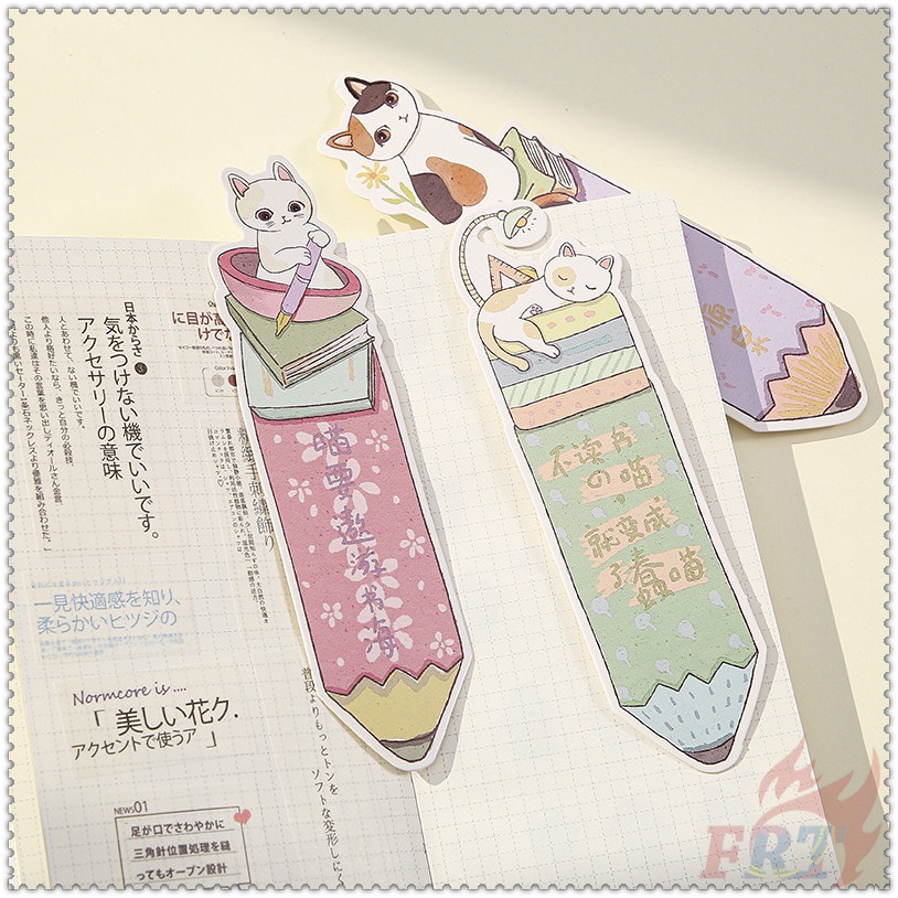 Set 30 Món Đồ Thời Trang ✿ Bookmark Hình Mèo Dễ Thương ✿ Dụng Cụ Đánh Dấu Sách Dùng Làm Quà Tặng Cho Trường Học / Văn Phòng