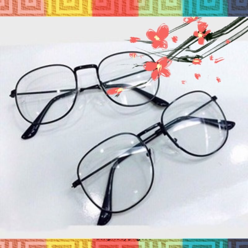 🍭 Mắt kính ngố tròn