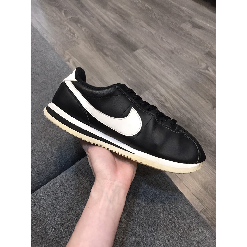 Giày 2hand real NK Cortez Basic đen CT18 size 39 24.5cm SP1980