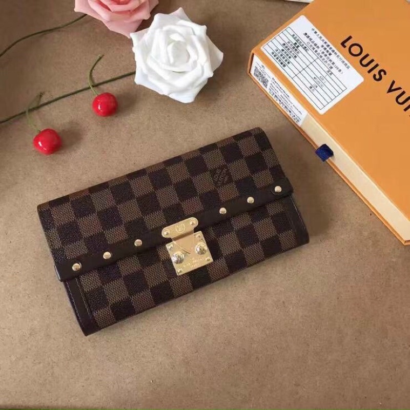 ❌❌❌ LV WALLET ĐINH HUYỀN THOẠI ĐÃ VỀ HÀNG ĐẸP, DA THẬT SIZE 20 CM FULLBOX, TÚI VẢI .... Giá 465k