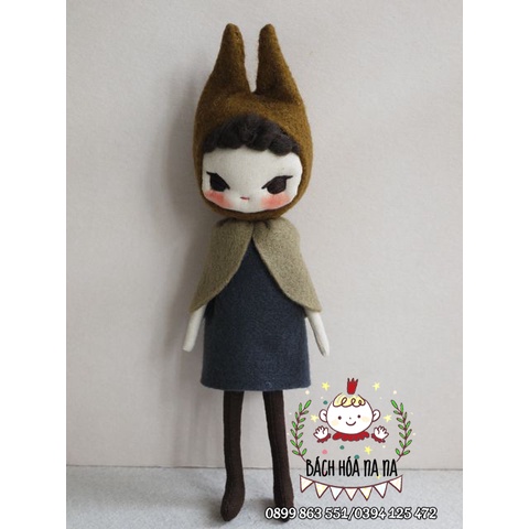 DIY tự may trang trí búp bê thêu tay HÀN Quốc / diy BÚP BÊ BẠCH TUYẾT/ DOLL HANDMADE GÓI VẬT LIỆU TỰ LÀM/ BÁCH HÓA NA NA