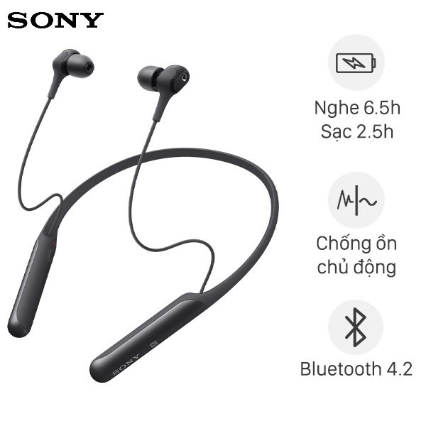 Tai Nghe Bluetooth Sony Wi C600N  Chống Ồn - Hàng Chính Hãng