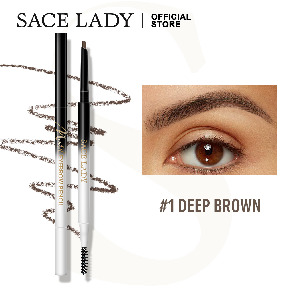 Bút chì kẻ lông mày SACE LADY siêu mịn trang điểm mắt chống nước lâu trôi 2 trong 1 0.12g/0.001Oz | BigBuy360 - bigbuy360.vn