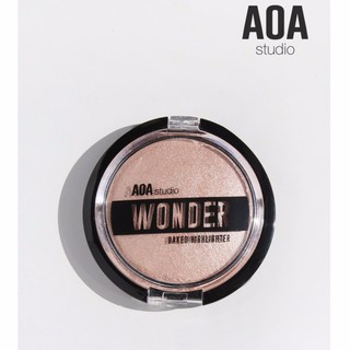 Phấn bắt sáng AOA Wonder Baked Highlighter cupcake, fresa, Cream puff bị nứt như hình cuối