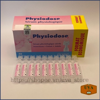 Nước Muối Sinh Lý Physiodose Pháp Cho Trẻ Sơ Sinh Tép Hồng Có Tem Chính Hãng