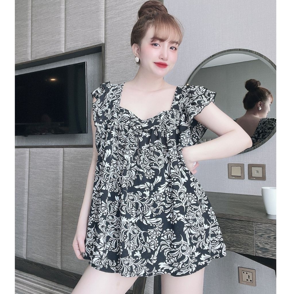 Đồ Ngủ Nữ BIGSIZE, Đồ Ngủ Sexy lụa Satin cao cấp mềm mại xinh xắn &lt; 80KG