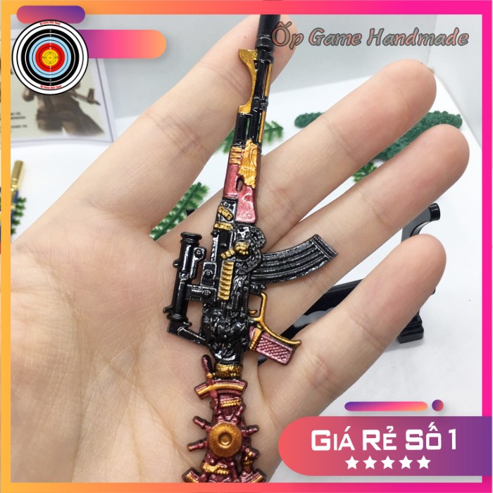 Móc khoá pubg AKM Skin BLACK SUNSHINE độc đáo dài 12cm mô phỏng giống thật - Móc khoá pubg kim loại cao cấp