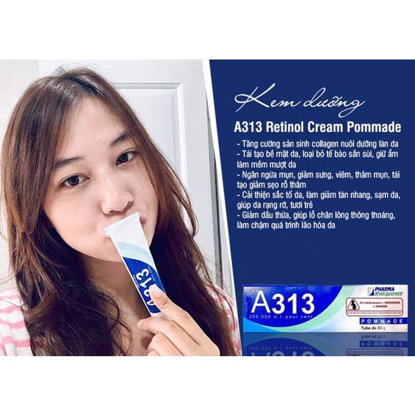 Kem ngừa mụn và chống lão hóa A313 Retinol Pommade Cream