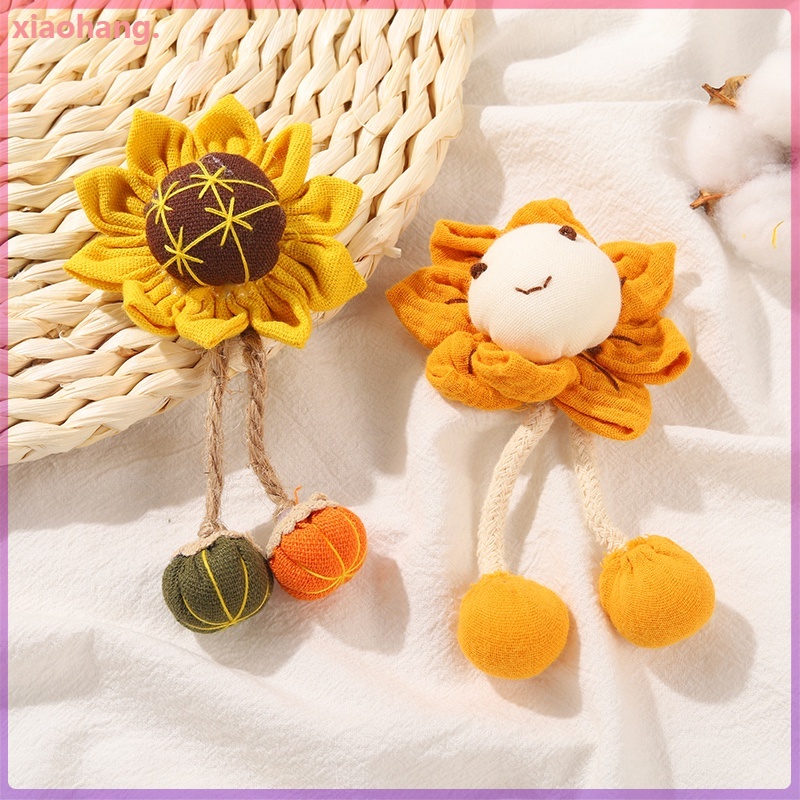 Ghim cài áo hình hoa hướng dương mặt cười dễ thương cho nữ