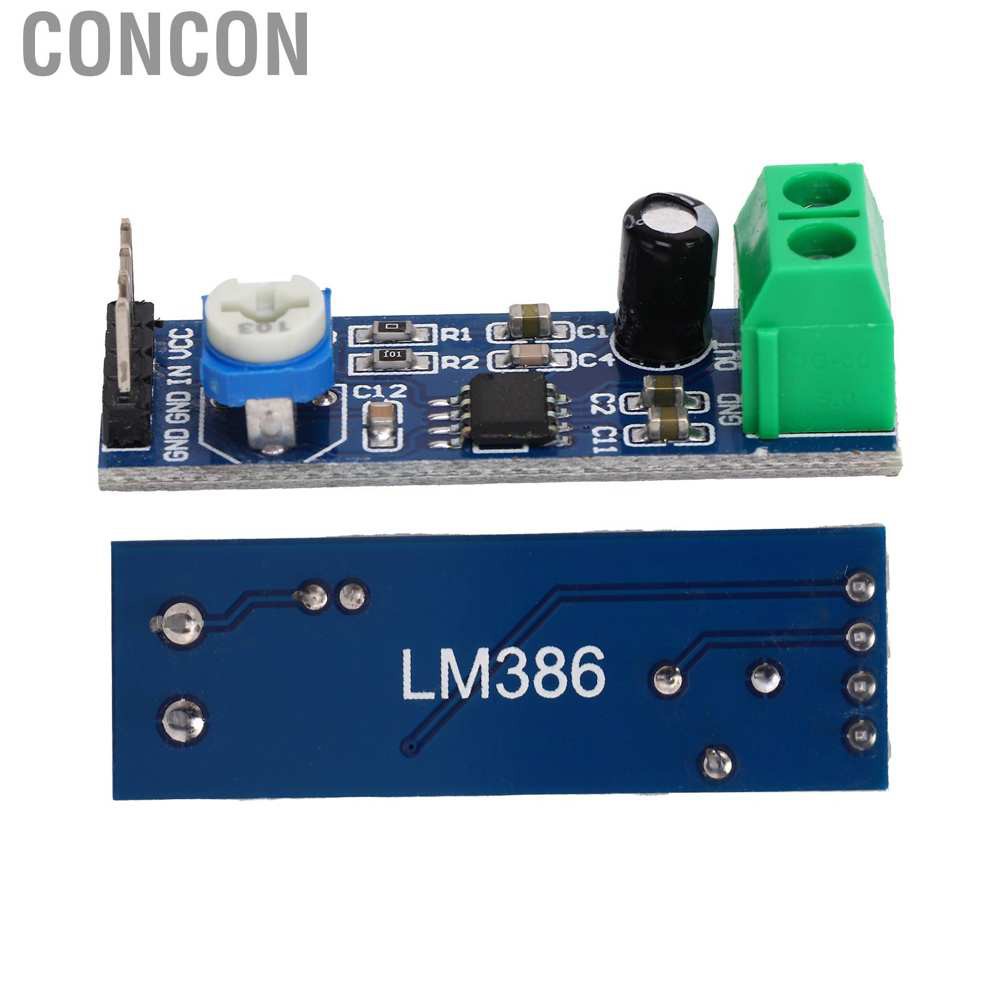 Concon LM386 Power Amplifier Board 200 Times Gain Mono Audio Module 5V-12V