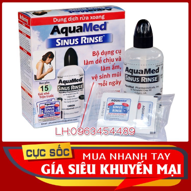 BÌNH RỬA MŨI AQUAMED SINUS RINSE