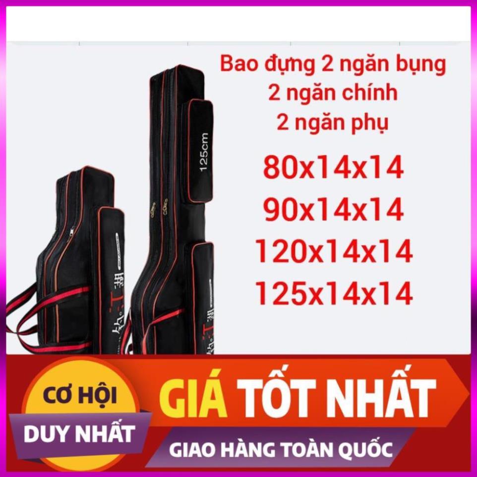 [Xả Kho 3 Ngày] bao đựng cần 3 ngăn kèm 2 túi phụ chất liệu chống thấm nước