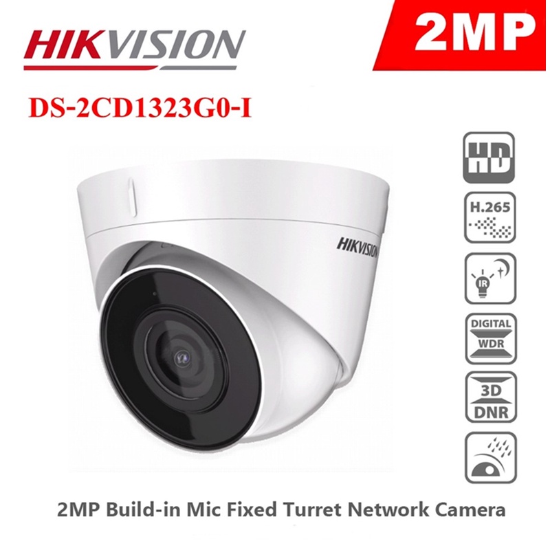 Camera IP Dome Bán cầu 2Mb HIKVISION Trọng nhà DS-2CD1323G0E-ID, DS-2CD1323G0E-I, DS-2CD1323G0E-IUF- Chính hãng BH24T