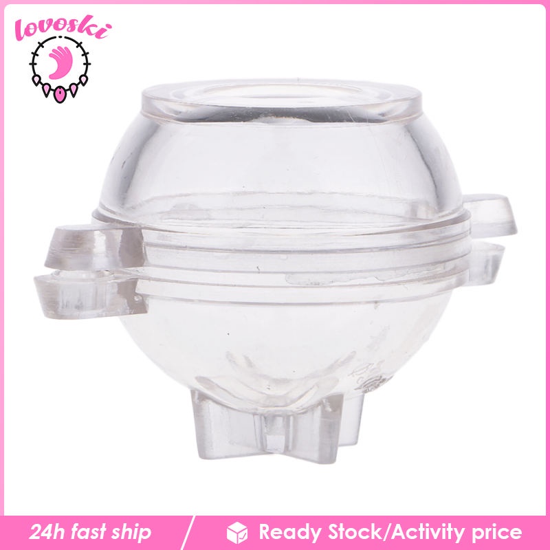 Khuôn làm xà phòng/ nến hình cầu trong suốt 30mm tiện dụng