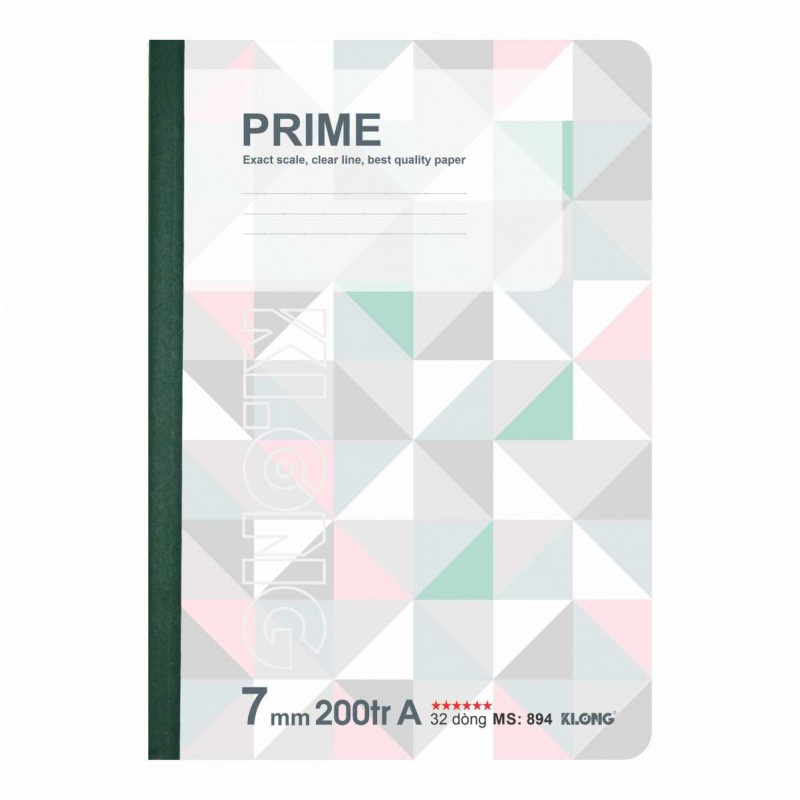 Vở kẻ ngang Prime - 200 trang B5 KLONG MS: 894
