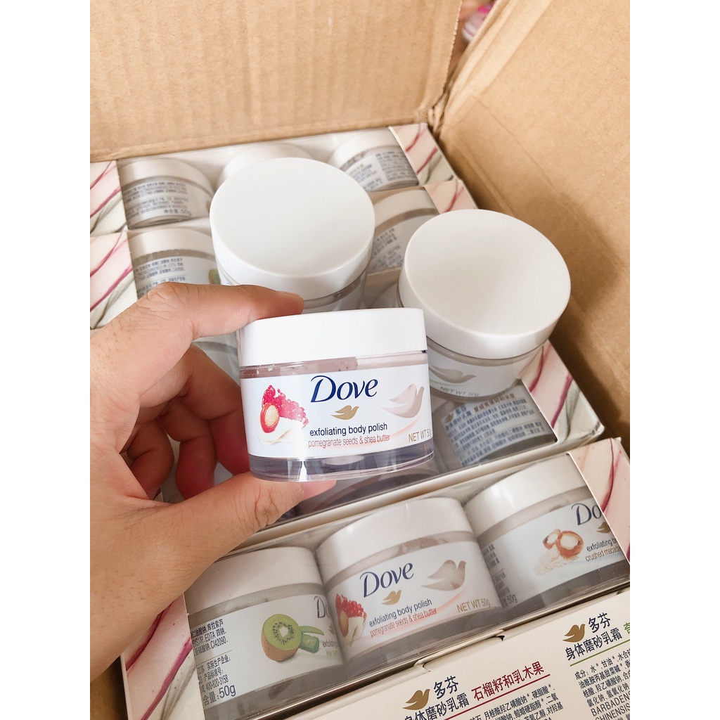 [Bán Lẻ 1 Hộp]Kem Tẩy Da Chết Dove Toàn Thân 50g  - HÀNG MỚI VỀ