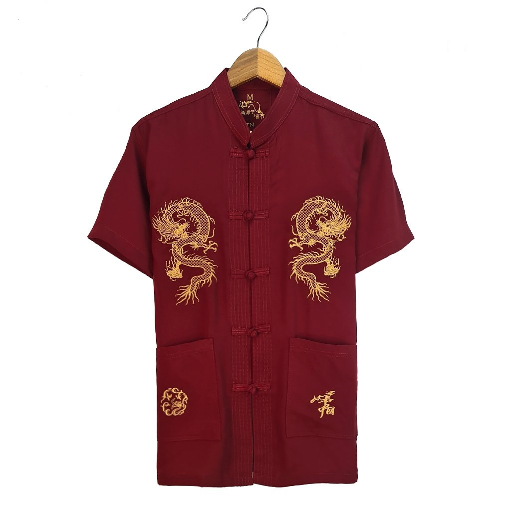 Áo sơ mi nam trung niên cổ tàu vải đũi cao cấp chất vải mềm mát size từ 50 - 90kg ADUI16