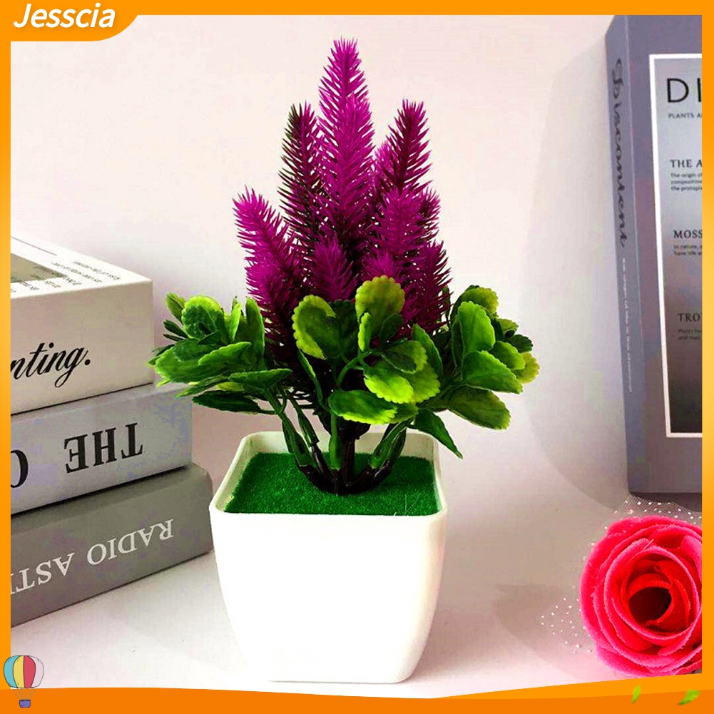 Jessica| 1 Chậu Cây Bonsai Nhân Tạo Trang Trí Phòng Khách, Văn Phòng