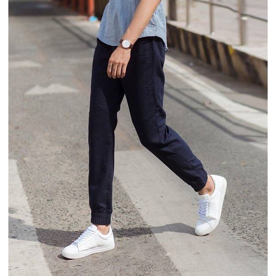 Quần Jogger Nam AROTI Form Slim Fit Chất Đũi Dày Đẹp Cao Cấp, Siêu Mát, Co Giãn Tốt Dáng Hàn Thể Thao Đủ Size QD44-GT