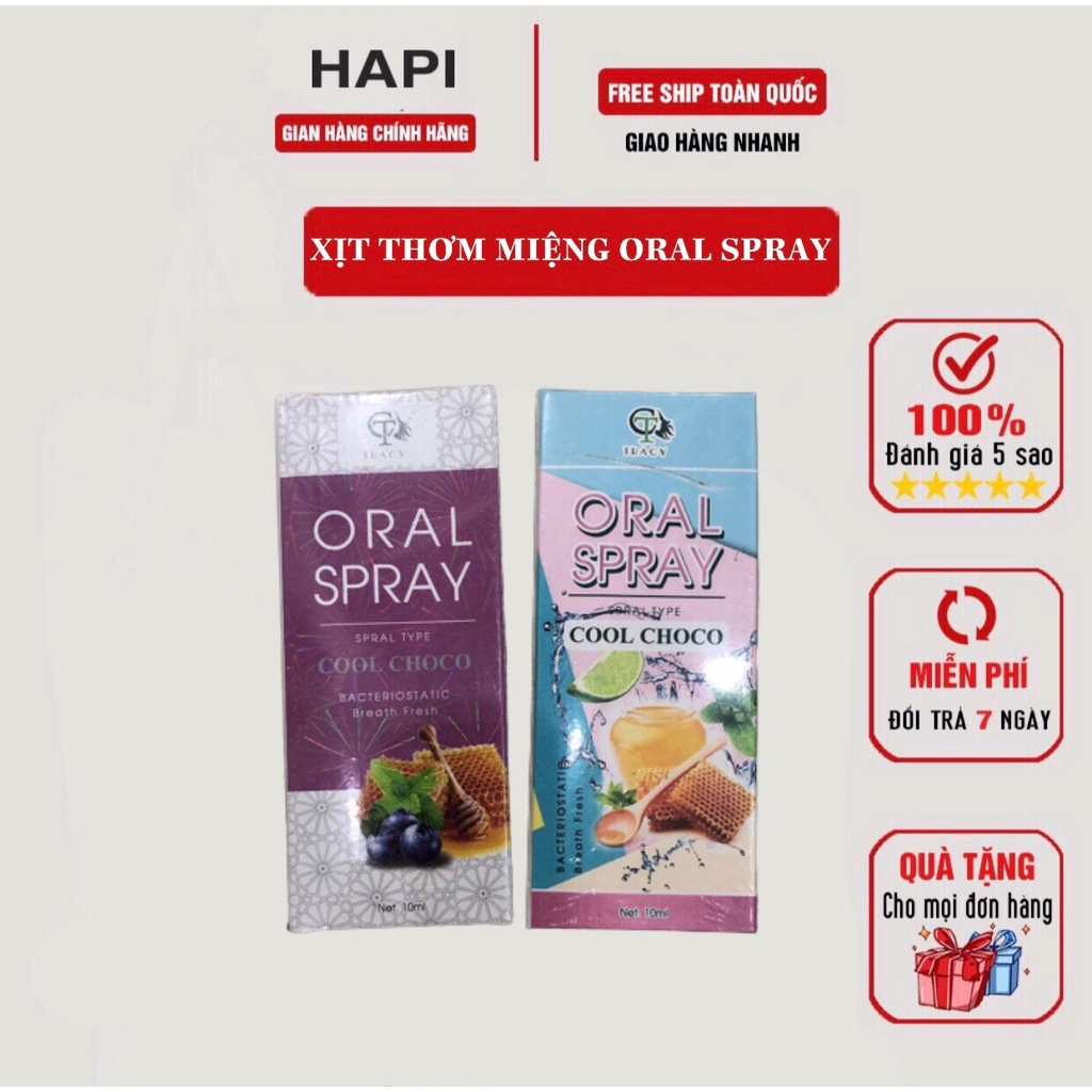 Xịt thơm miệng Oral Spray có kháng khuẩn