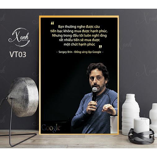 Tranh canvas 40x60cm gồm khung vàng, tranh canvas vĩ nhân nhiều mẫu