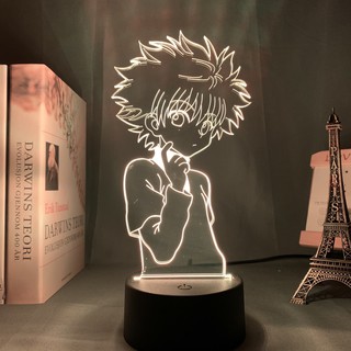 Đèn ngủ 3d Anime Hunter X Hunter cho phòng ngủ Manga Quà tặng