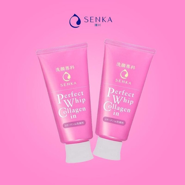 Sữa rửa mặt Perfect Whip Collagen hồng