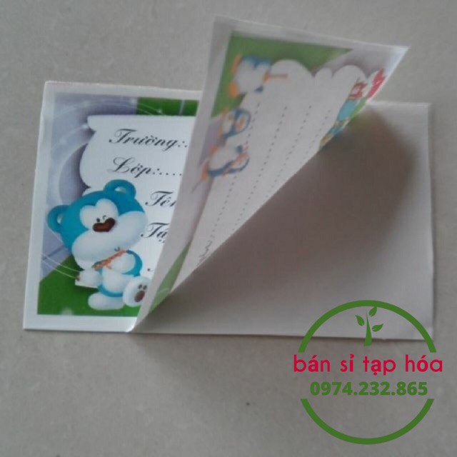 Combo 80 cái nhãn vở sở hữu keo dính