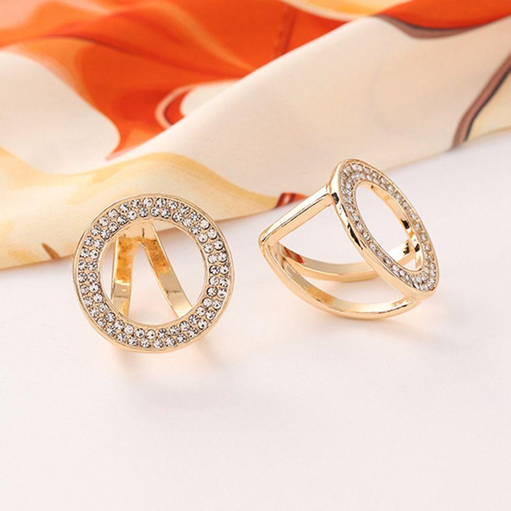 Kẹp Tóc Nữ DWAYNE DWAYNE Female|Ghim Cài Áo Hình Tròn / Trái Tim Bằng Hợp Kim Phong Cách Hàn Quốc Thời Trang Cho Nữ