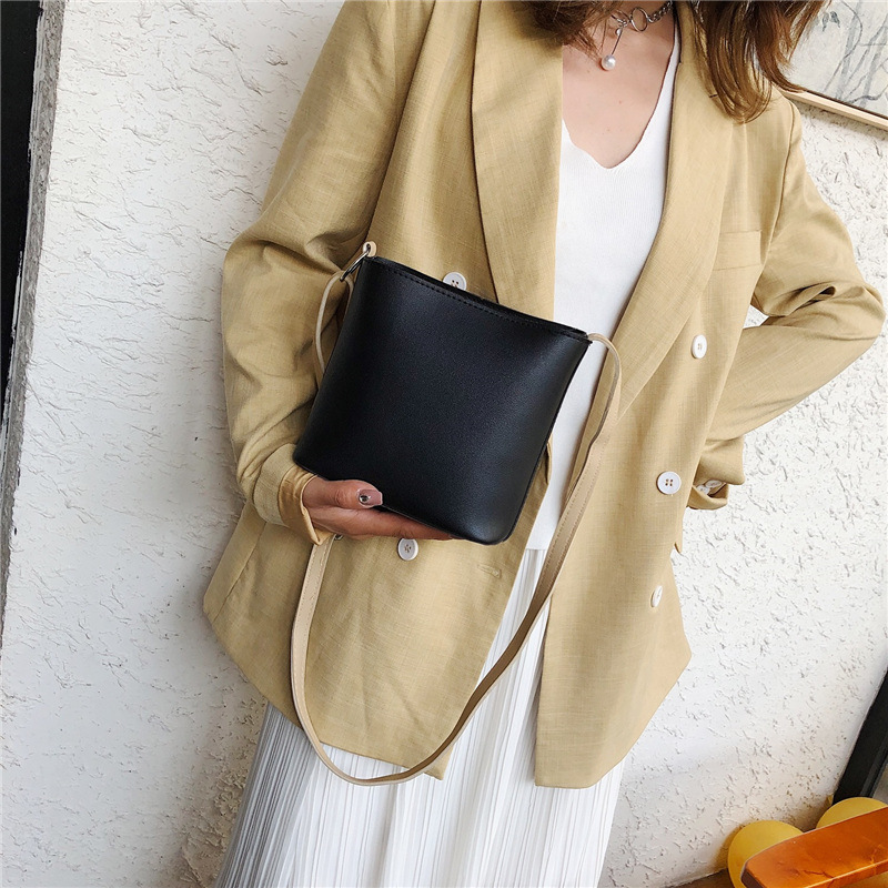 Túi đeo chéo JASMIN NOIR chất liệu da PU phong cách cổ điển sành điệu cho nữ
