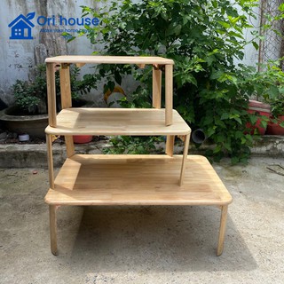 [Rẻ Vô Địch] Bàn học sinh xếp gọn gỗ tự nhiên đa năng tiện dụng nhiều kích thước - Nội Thất Ori