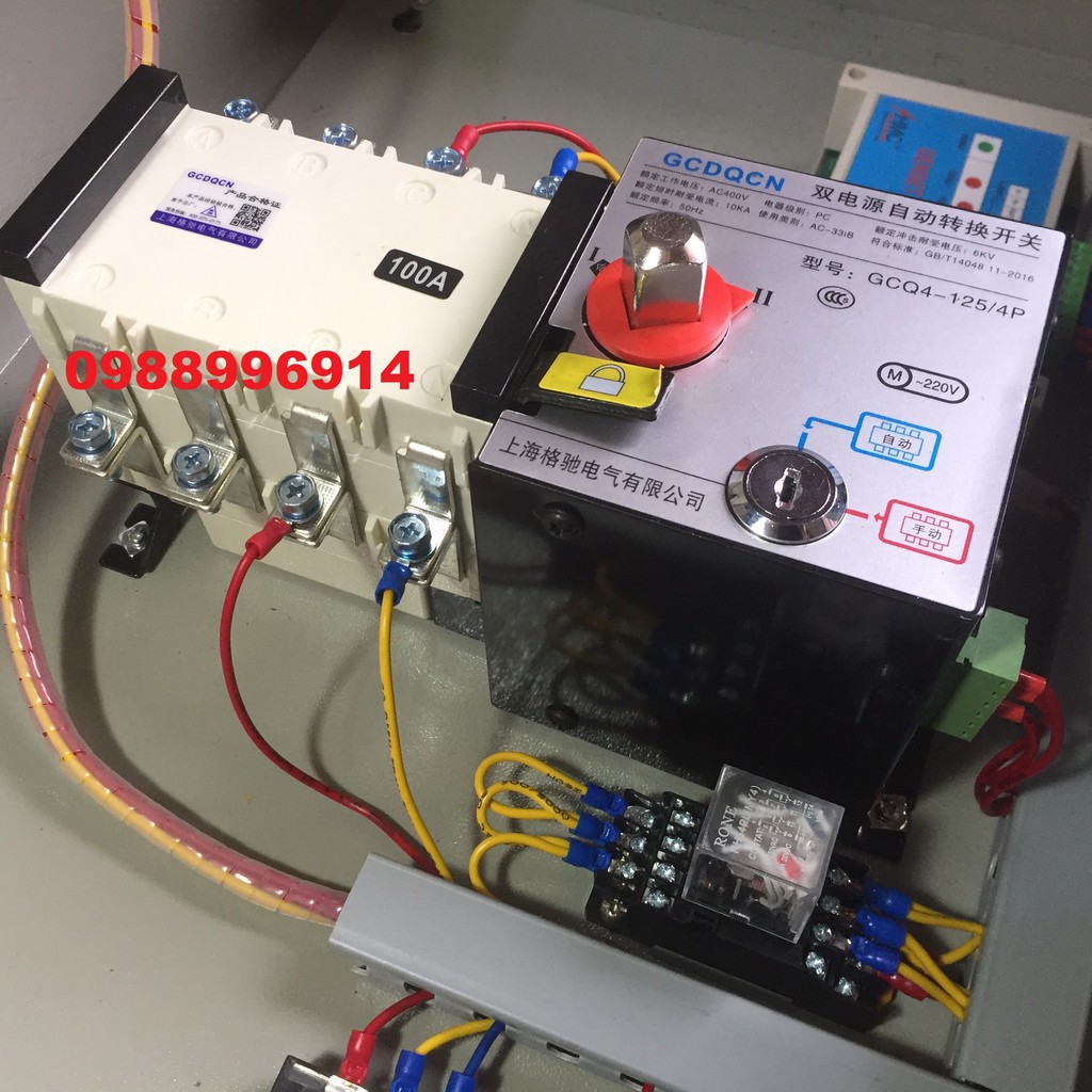 TỦ ATS CHUYỂN MẠCH MÁY PHÁT - ĐỀ MÁY PHÁT TỰ ĐỘNG KHI MẤT ĐIỆN 100A