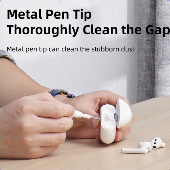 Bút vệ sinh tai nghe airpod đồ vệ sinh tai nghe Bộ Dụng Cụ Vệ Sinh tai nghe Cầm Tay 3 Trong 1