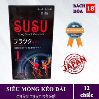 Bao cao su susu 4 in 1 nhật bản_ hộp 12 chiếc