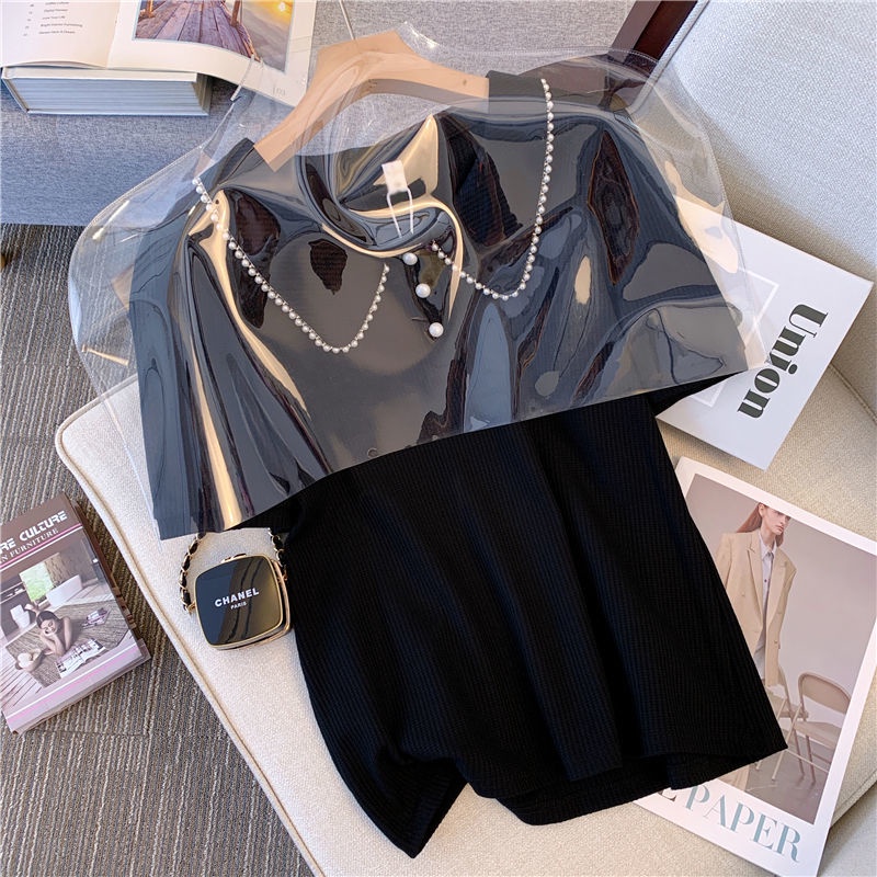 Áo Thun Polo Ngắn Tay Thiết Kế Đơn Giản Dễ Thương Cho Nữ