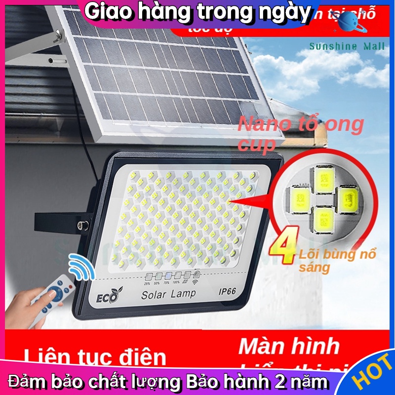 Đèn năng lượng mặt trời mới 80W Bảng điều khiển năng lượng mặt trời khung nhôm 6V / 6W Pin 4000amh 128 hạt đèn lớn