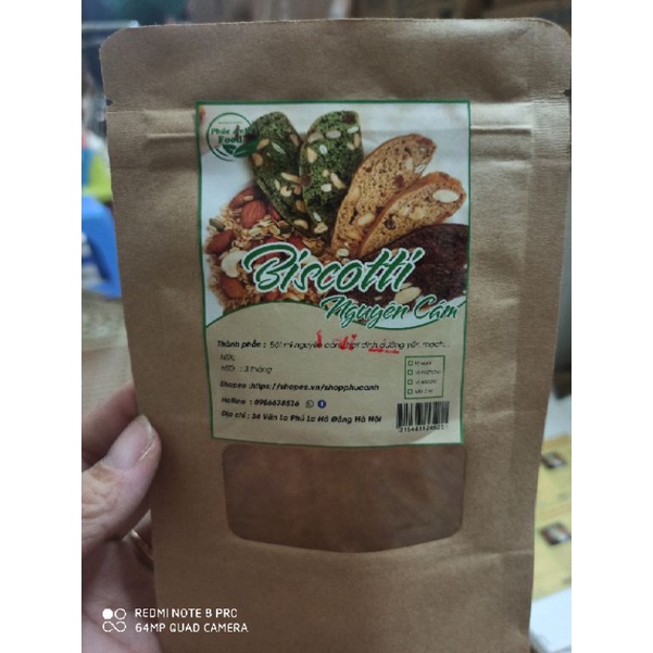 Bánh Biscotti 3 vị vani/ chooclate /matcha bánh ăn kiêng giảm cân không đường.