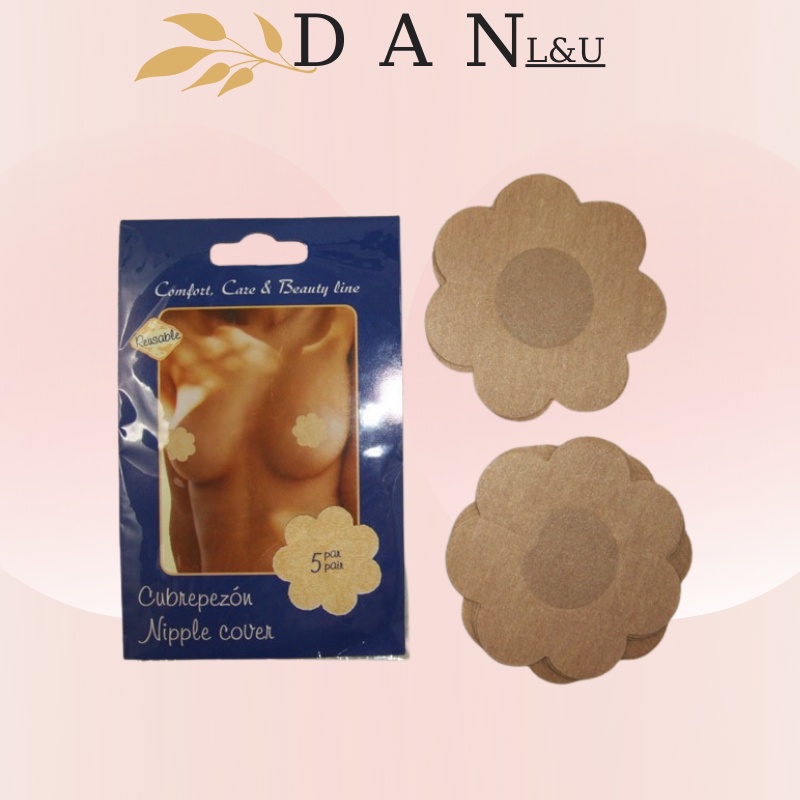 Miếng Dán Đầu Ti Chất Liệu Giấy Keo Bán Dính Tốt Gói 5 Cặp DAN L&amp;U 022