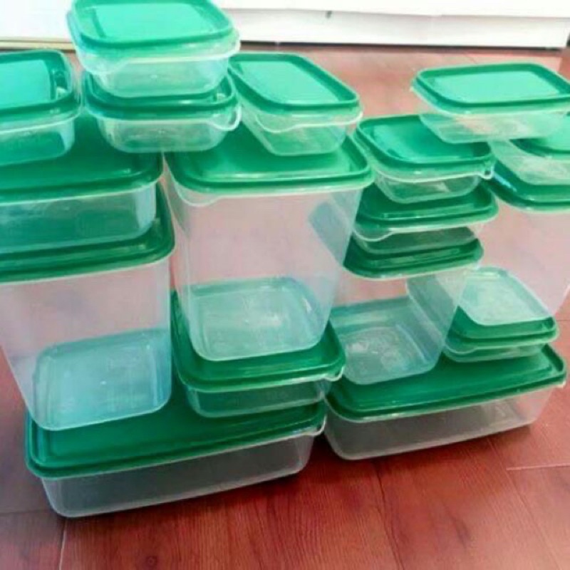 [HOT]Bộ hộp 17 món IKEA - set 17 hộp nhựa cao cấp đựng thực phẩm bảo quản tủ lạnh