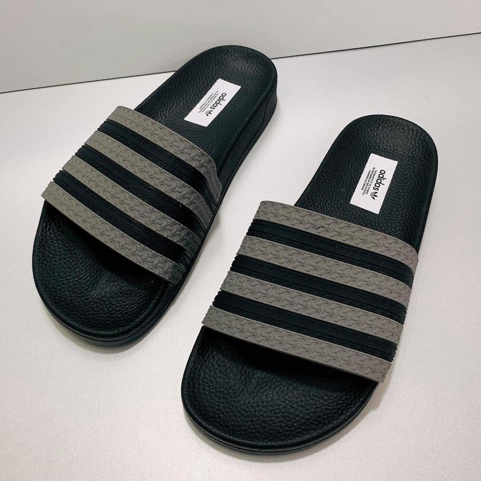 🔥HÀNG CAO CẤP🔥Dép adidas, dép nam quai ngang họa tiết 3 sọc dễ phối đồ đế có chữ chống trơn trượt