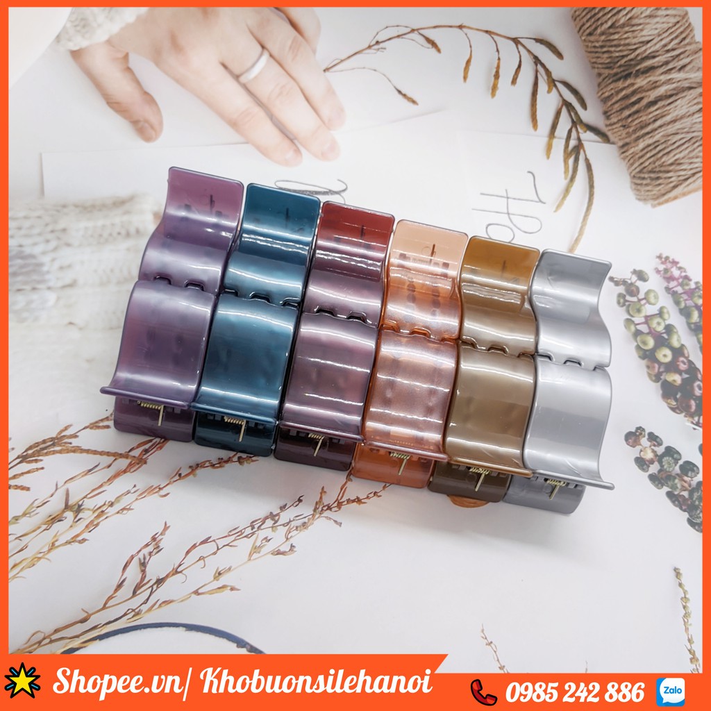 VỈ 12 KẸP CÀNG CUA 5 RĂNG NHÁM MIX MÀU CAO CẤP