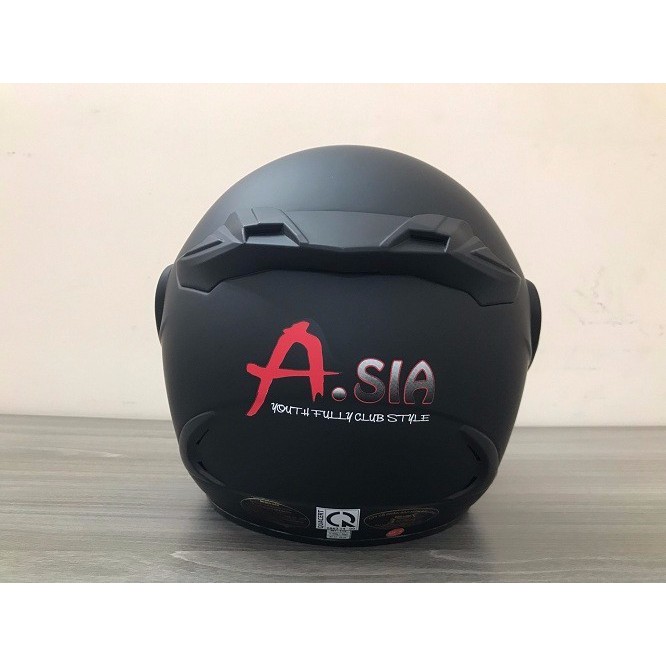 Mũ bảo hiểm phượt Asia m168 kính khói dùng được cả ngày lẫn đêm
