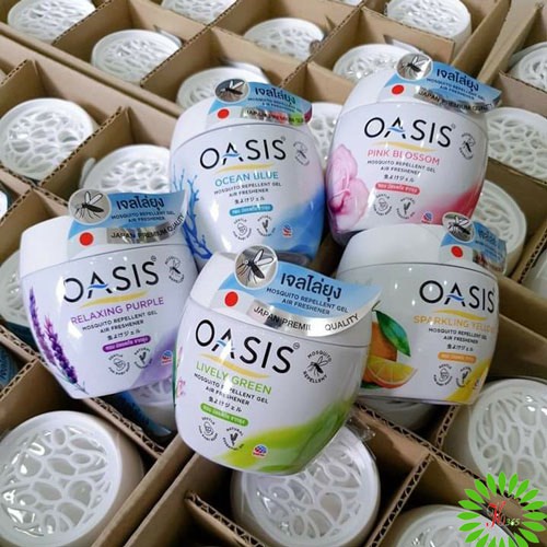 Sáp thơm  phòng đuổi muỗi OASIS Mosquito Repellent 180 gram hàng chuẩn Thái Lan