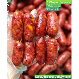 [COMBO 1.5kg] Lạp xưởng tươi Cai Lậy tại lò 90% vị 0.5kg Tôm, 1kg Bò