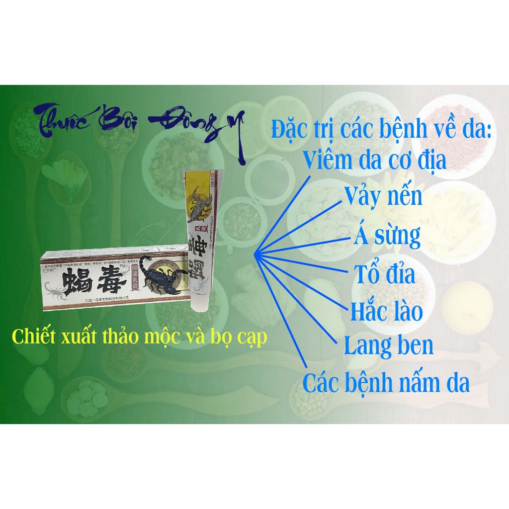 Kem bôi Bọ cạp chuyên nấm ngứa, vảy nến, á sừng, hắc lào - Hàng nội địa