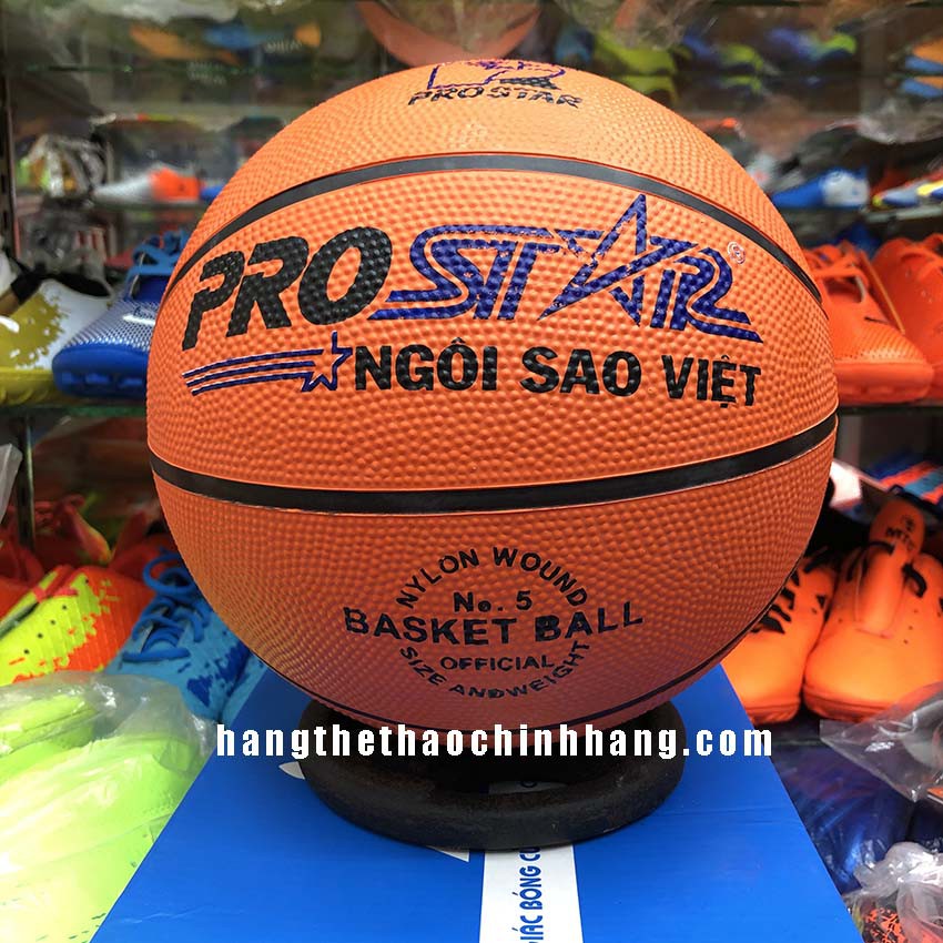 Quả bóng rổ Cao Su PROSTAR – Size 3,5,6,7 (Tặng kim bơm bóng + túi lưới) – Bóng rổ trẻ em, bóng rổ luyện tập