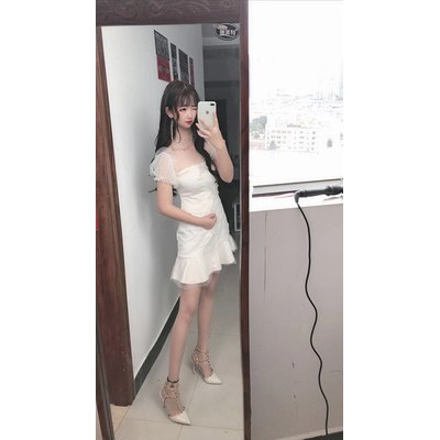 ( ORDER ) Đầm trễ vai đuôi cá ulzzang (ảnh thật ở cuối) AK181