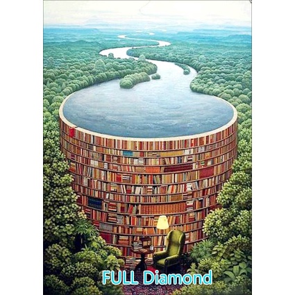 Tranh Thêu Chữ Thập Đính Đá Kim Cương 5D Toàn Diện Trang Trí Nội Thất